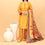2PC- Embroidered Suit PW3018