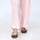 Pink Scallops Grip Silk Straight Trouser PW3645