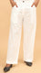 White Straight Fit Plain Trouser PW4505
