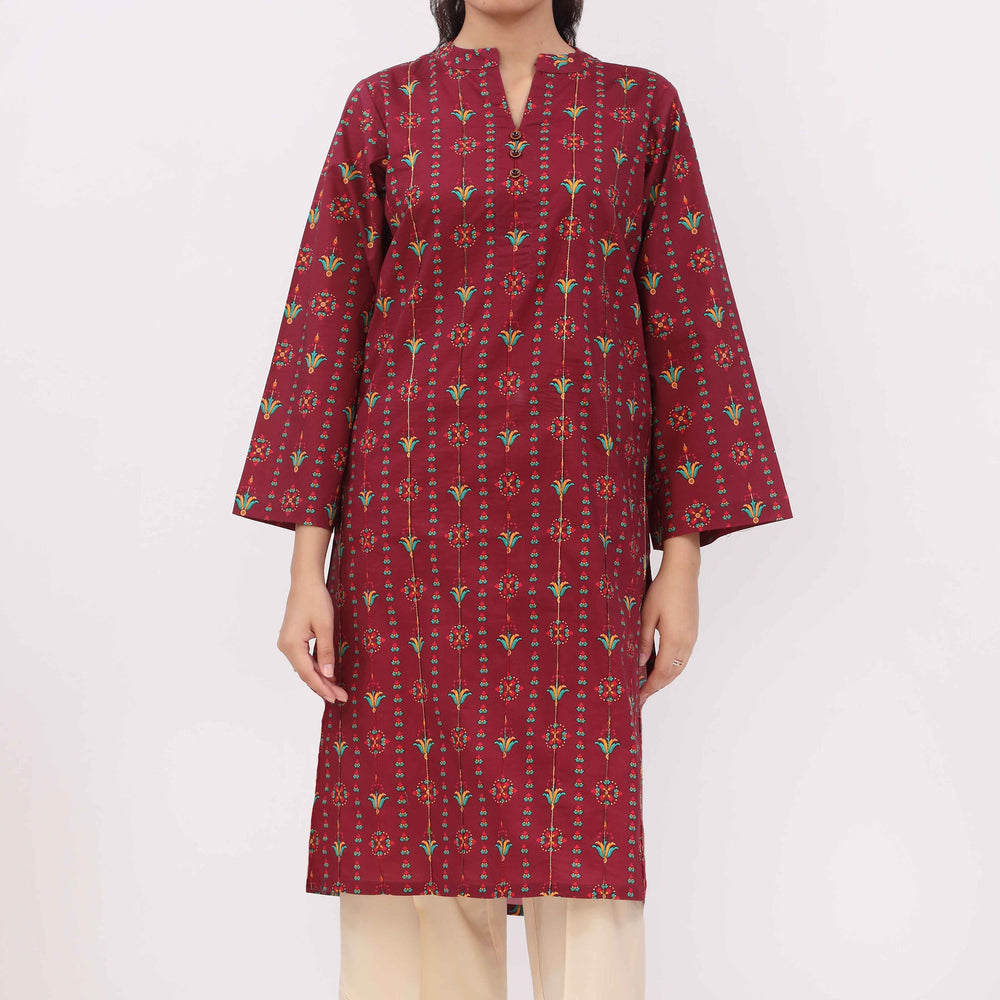 Digital Printed Cotton Cambric Shirt PW5025