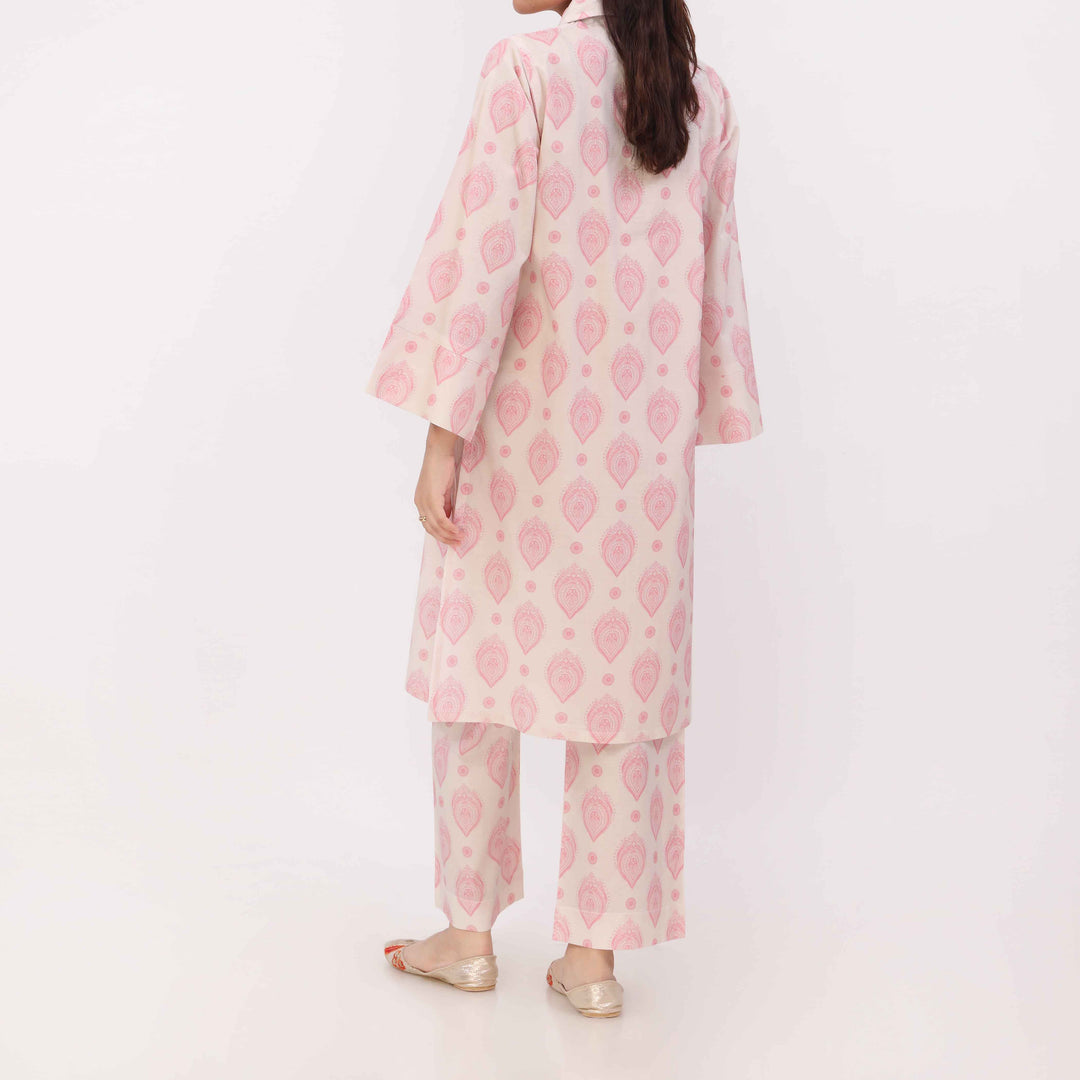 2PC Digital Printed Cotton Cambric Co-Ord Set PW5028