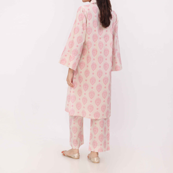 2PC Digital Printed Cotton Cambric Co-Ord Set PW5028
