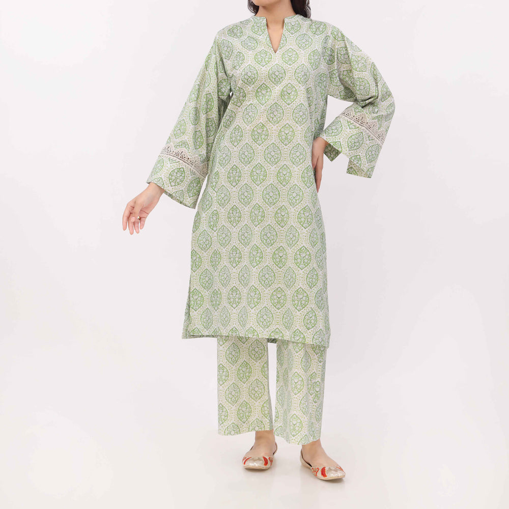 2PC Digital Printed Cotton Cambric Co-Ord Set PW5032