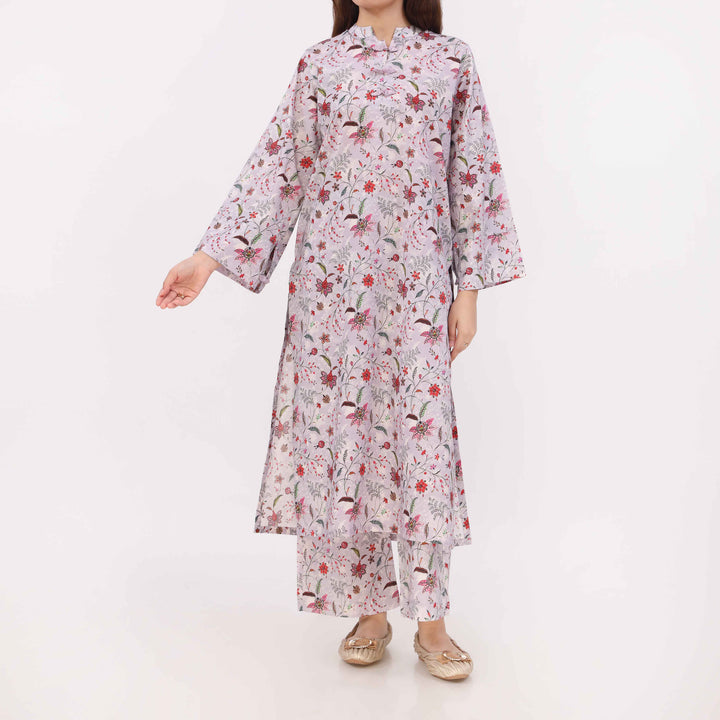 2PC Digital Printed Cotton Cambric Co-Ord Set PW5034