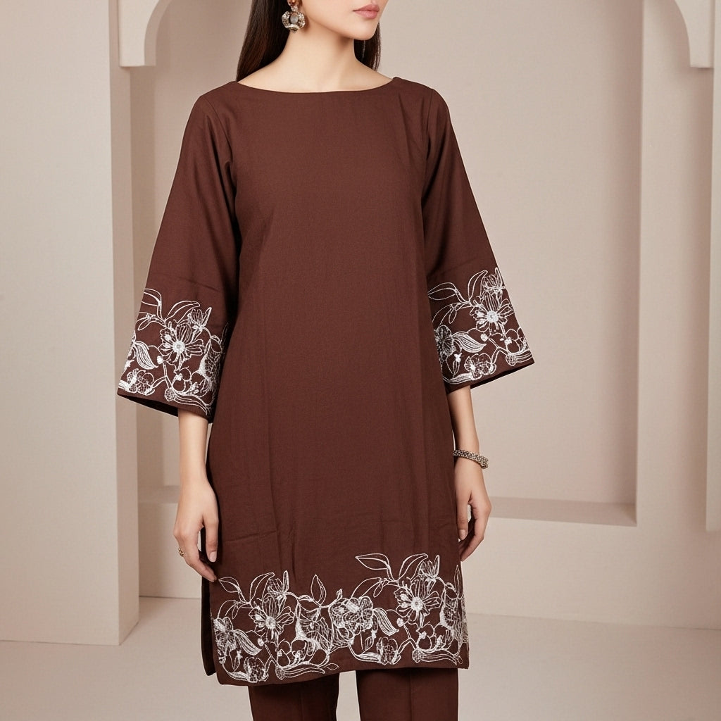 1PC Slub Khaddar Shirt PW5041