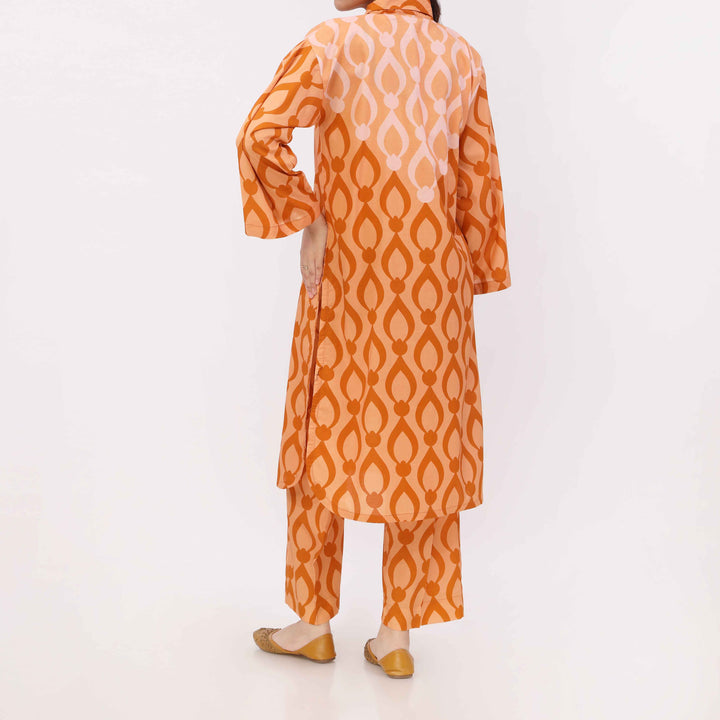 2PC Digital Printed Cotton Cambric Co-Ord Set PW5054