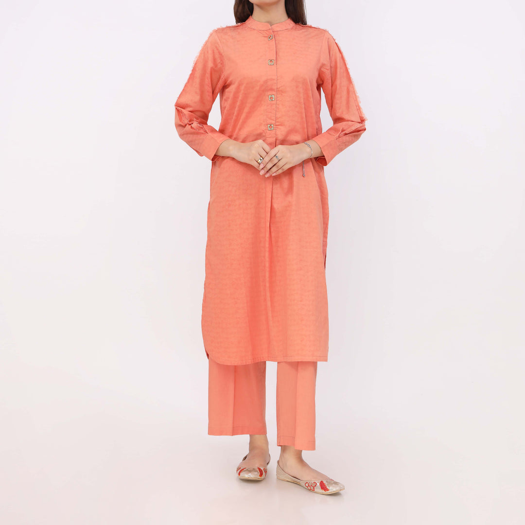 2PC Dyed Dobby Suit