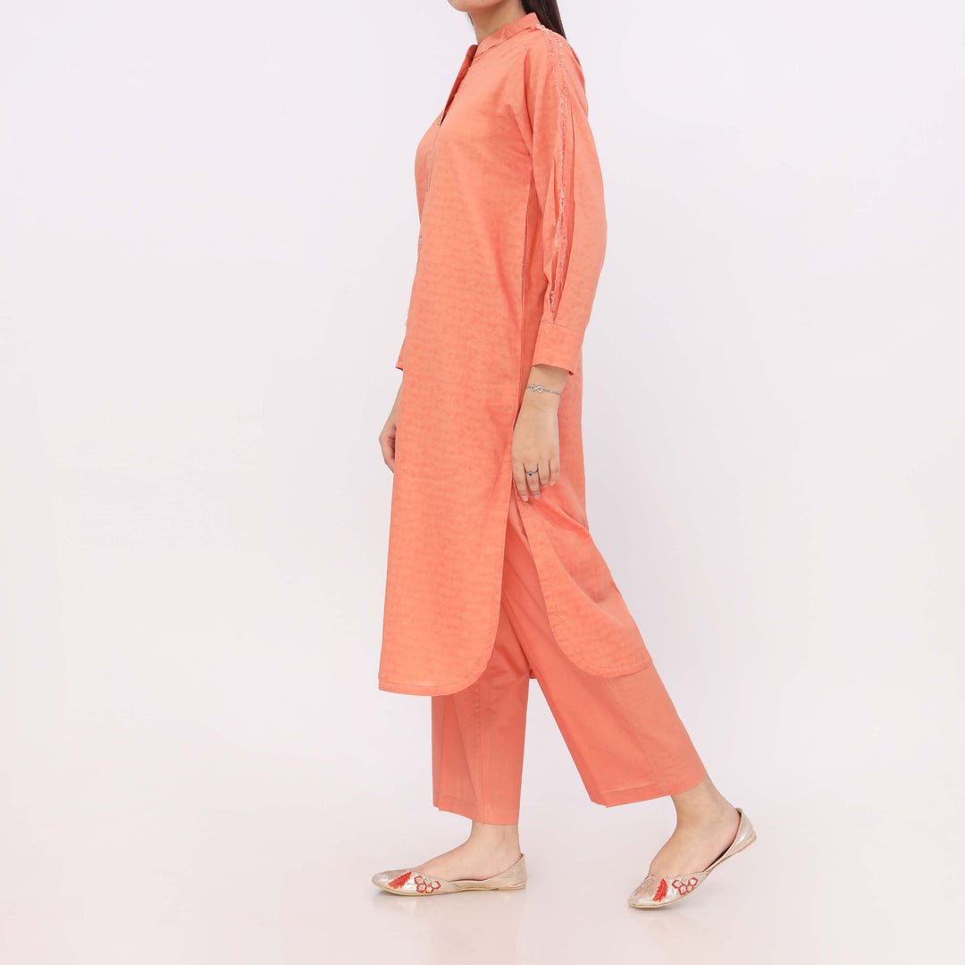 2PC Dyed Dobby Suit