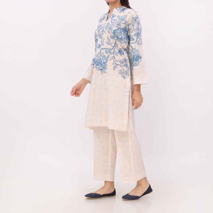 2PC Digital Printed Cotton Cambric Co-Ord Set PW5103