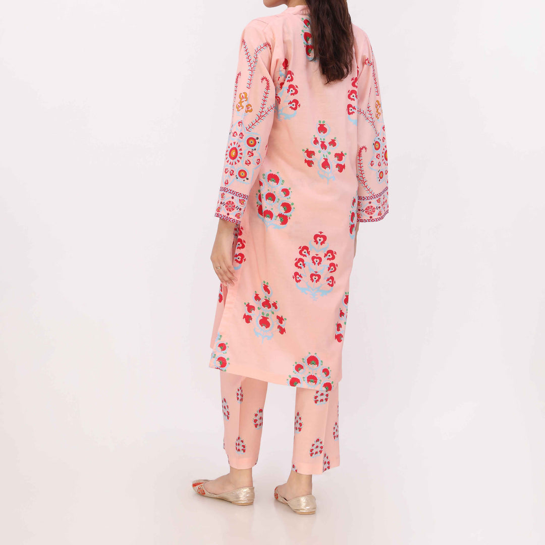 2PC Digital Printed Cotton Cambric Co-Ord Set PW5106