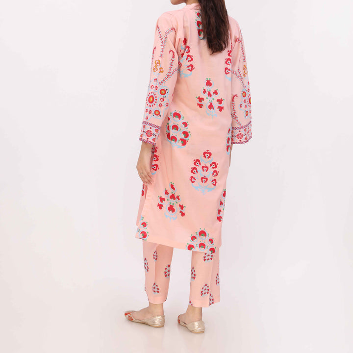 2PC Digital Printed Cotton Cambric Co-Ord Set PW5106