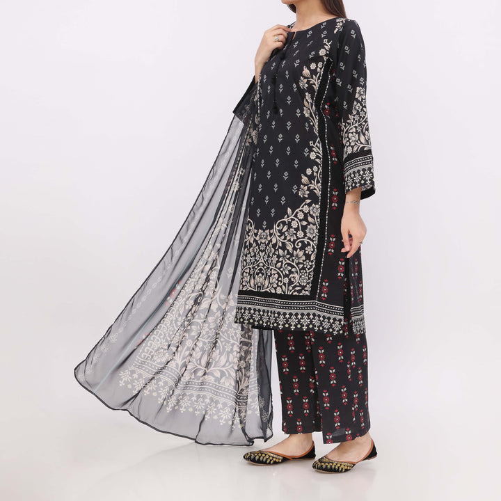 3PC Printed Cambric Suit