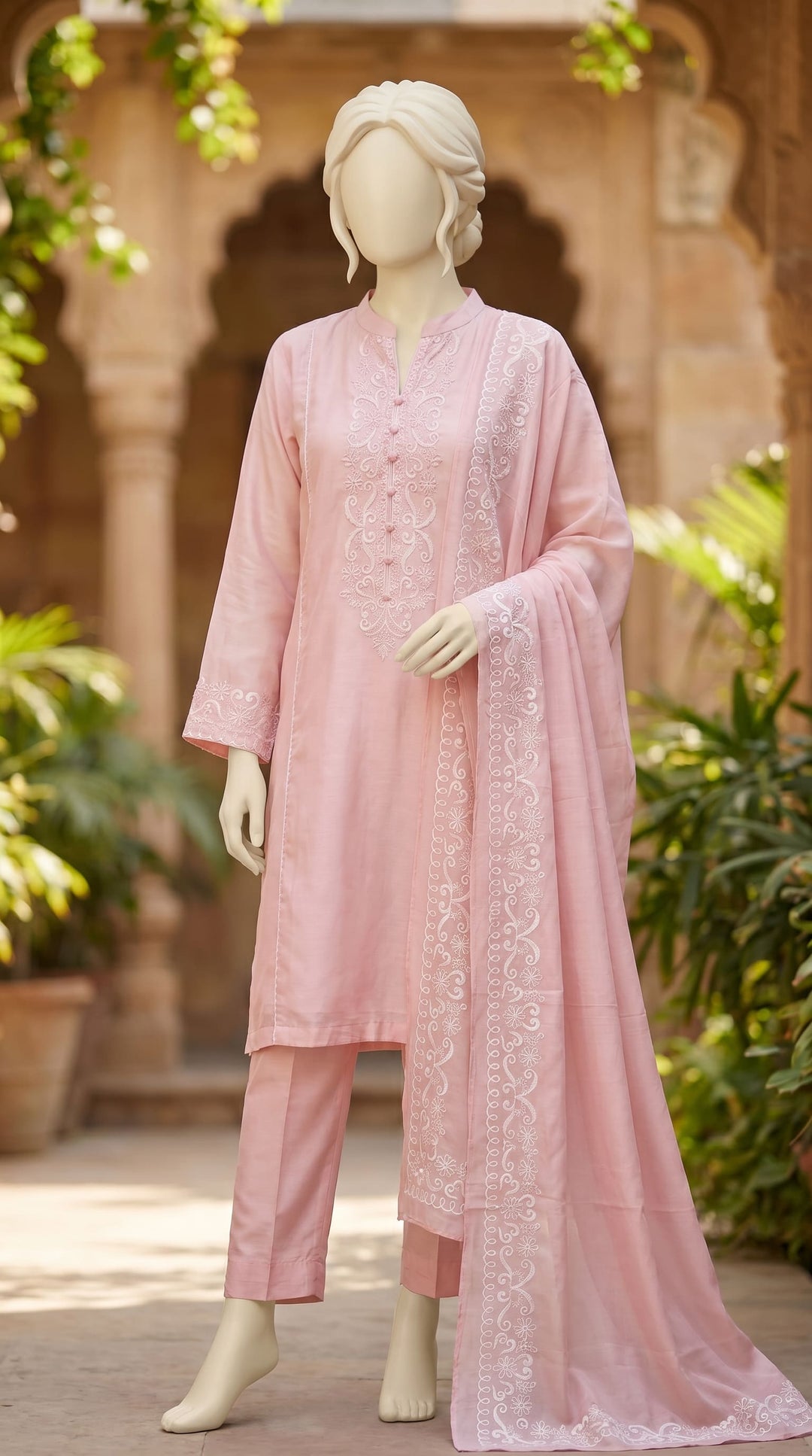 Embellished chiffon Suit PW526223