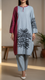 Red Digital Printed Slub Khaddar Shirt PW5288