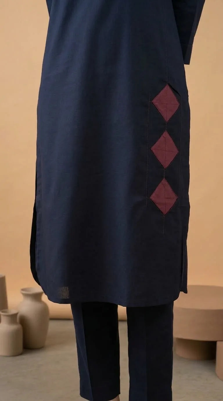 Embellished Khaddar Stitched Shirt PW529601