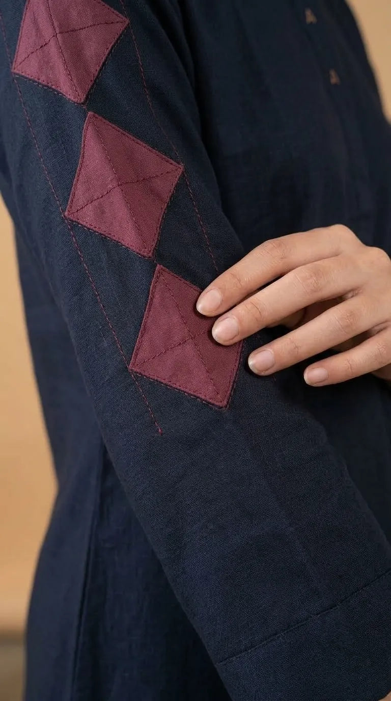 Embellished Khaddar Stitched Shirt PW529601
