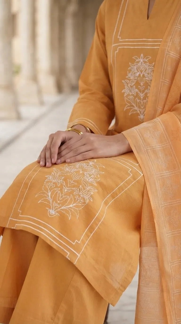 3 PC Embellished Khaddar Stitched Suit PW529720