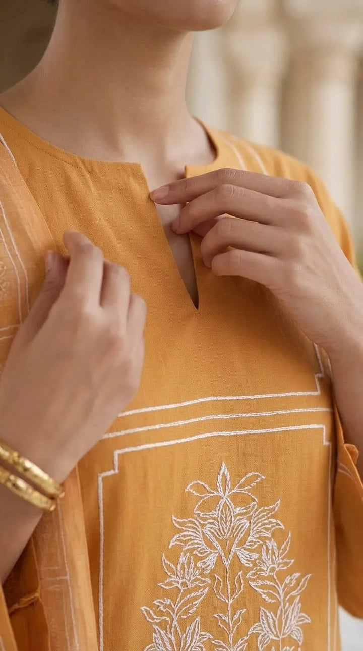 3 PC Embellished Khaddar Stitched Suit PW529720