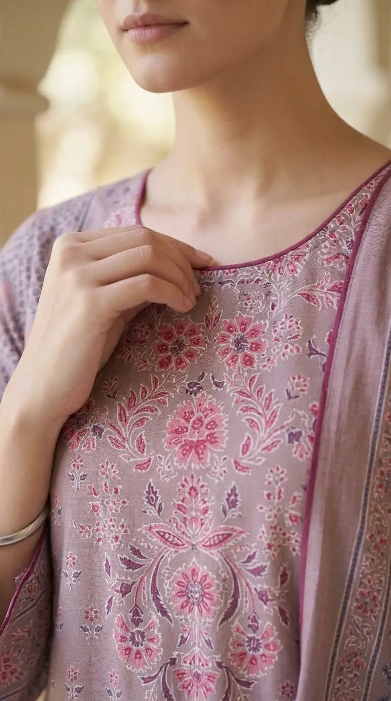 3 PC Embellished Khaddar Stitched Suit PW535302