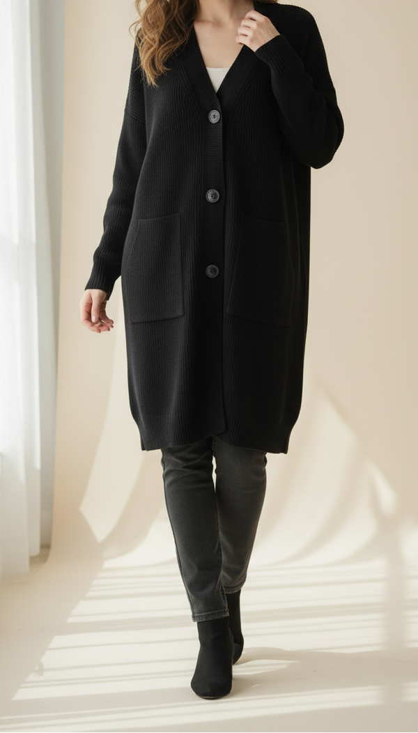 Black Winter Sweater PW5503