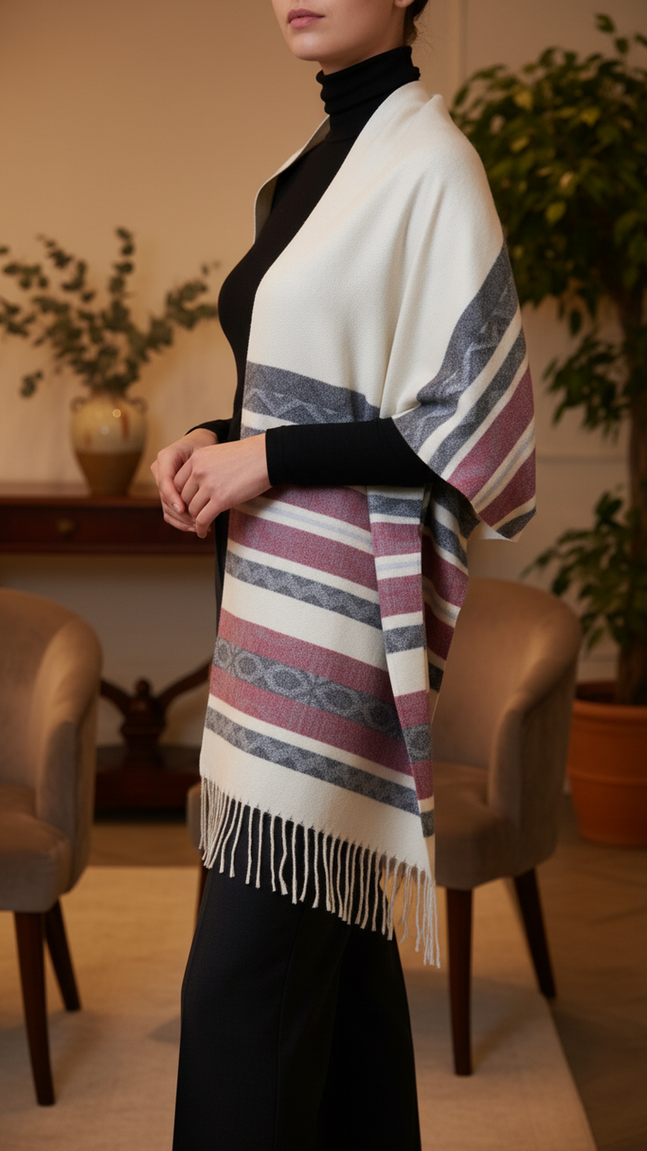 Off/White Winter Capeshawl PW5639