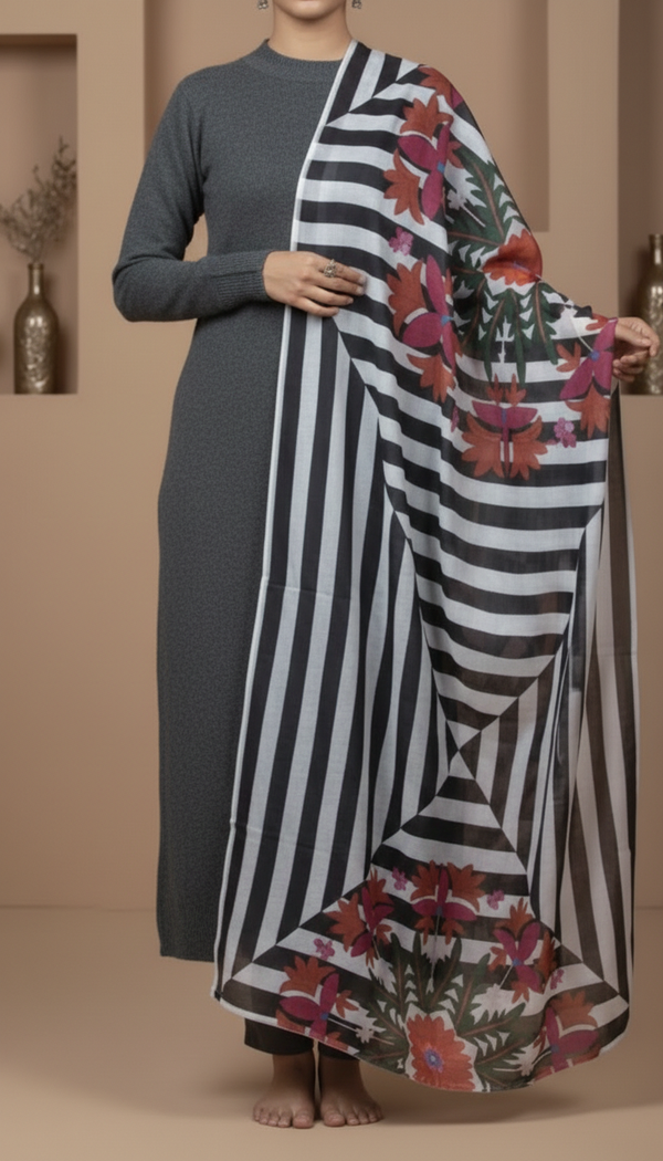 Black Winter Shawl PW5733