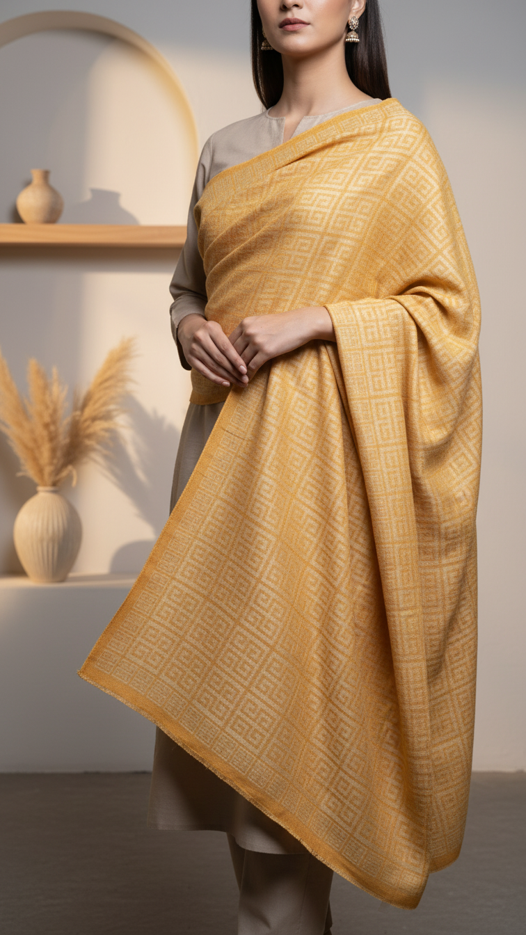 Mustard Winter Stole PW5739