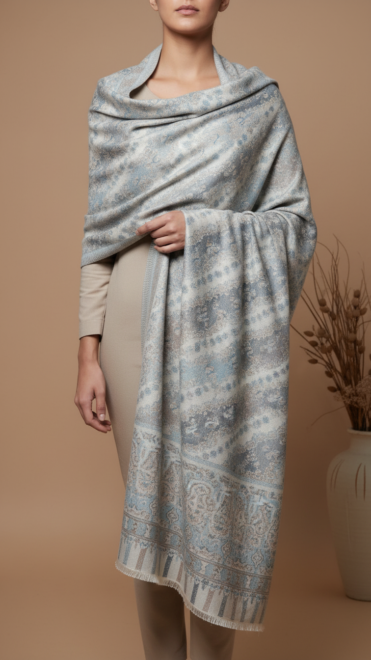 Cream Winter Stole PW5756