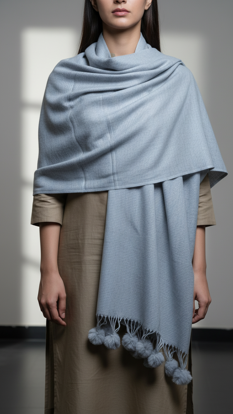 Grey Winter Stole PW5757