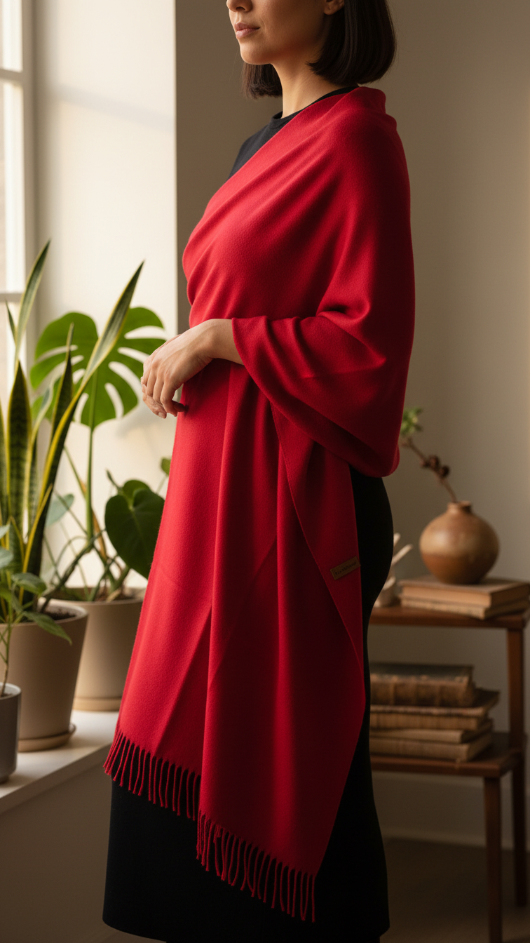 Red Winter Stole PW5760