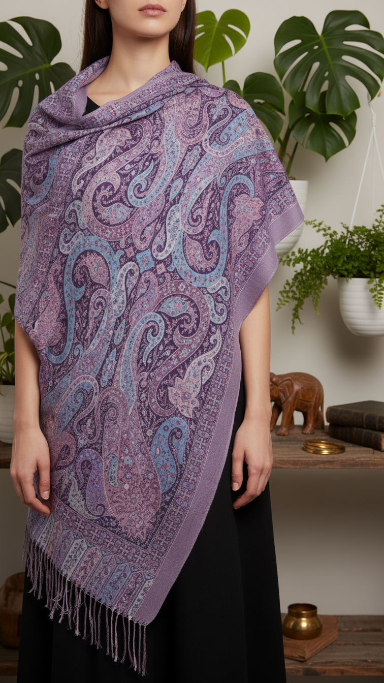 Pink Winter Stole PW5761