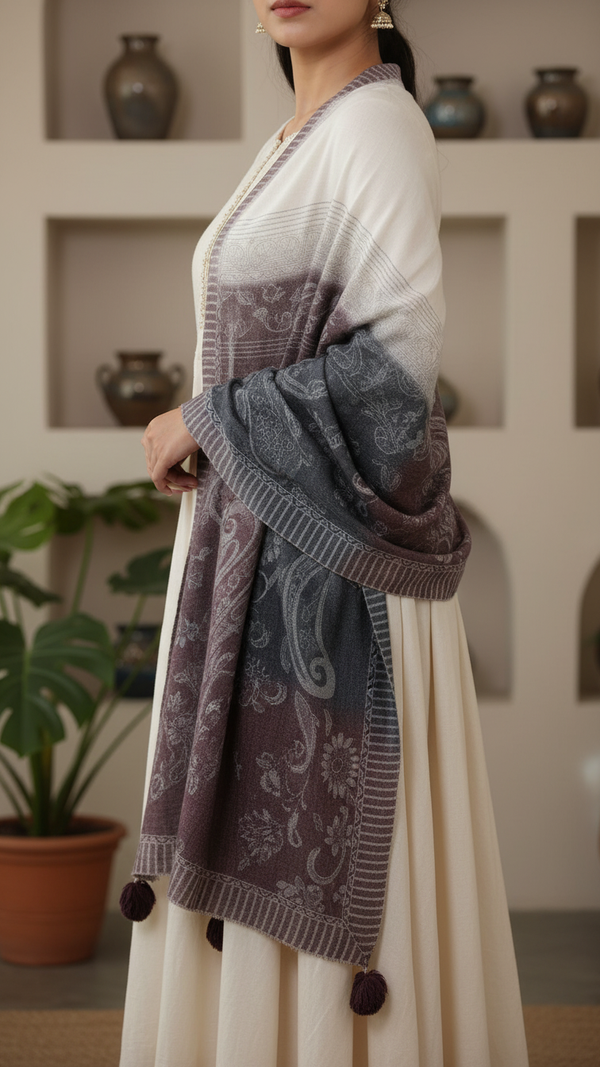 Coffee Winter Stole PW5762