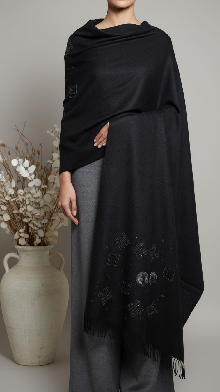 Black Winter Stole PW5764