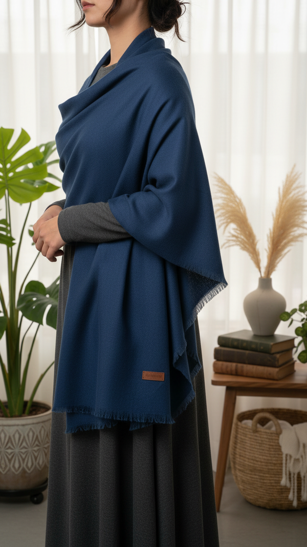 Navy Winter Stole PW5767