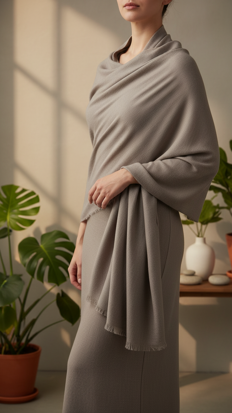 Beige Winter Stole PW5767