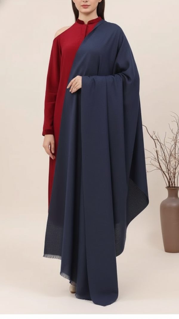 Navy Soft Feel Stole PW5802