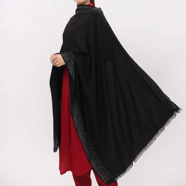 Black Soft Feel Stole PW5805