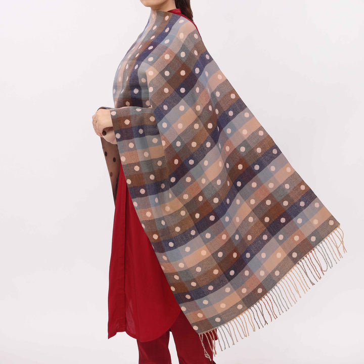 Brown Double Side Wearing Stole PW5810