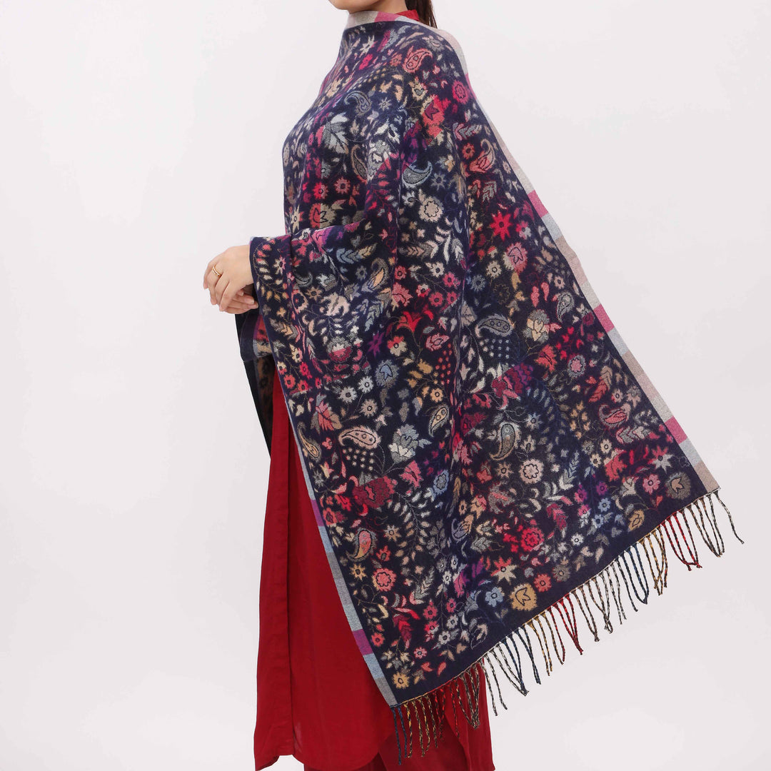 Blue Double Side Wearing Stole PW5814