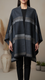 Black Winter Cape Shawl PW5912