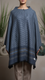Grey Winter Cape Shawl PW5912