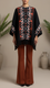 Black Winter Cape shawl PW5921