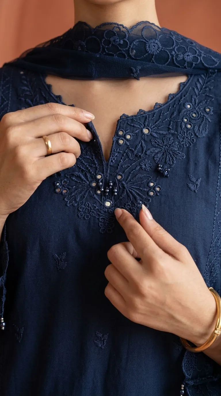 3 PC Embellished Khaddar Stitched Suit PW603912