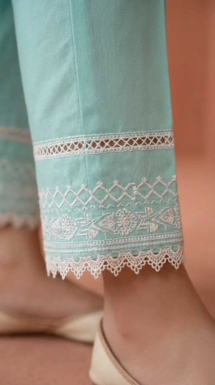 3 PC Embellished Karandi Stitched Suit PW604117