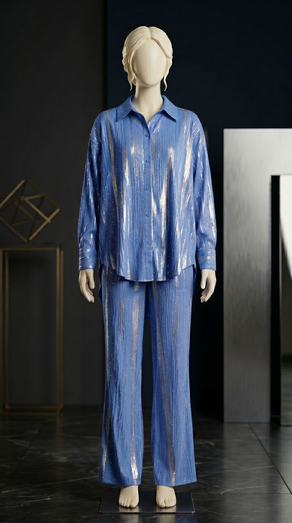 2 PC Embellished Blended Mix Suit PW606390