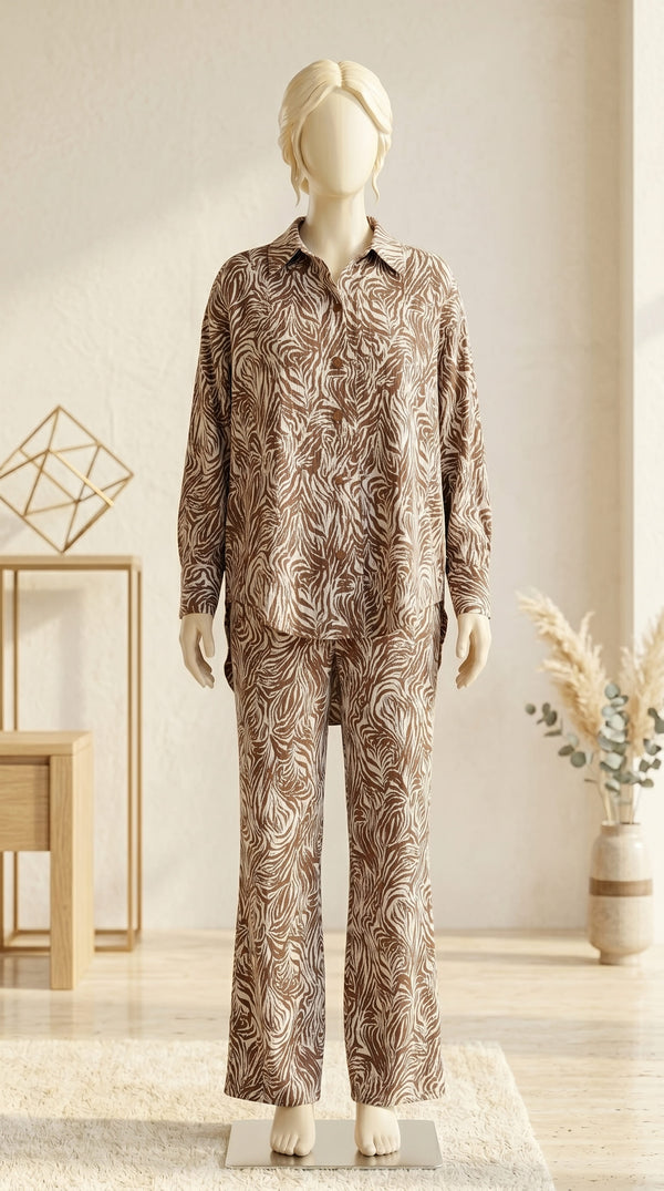 2 PC Embellished Blended Mix Suit PW607028
