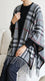 Grey Acrylic Cape Shawl PW610207