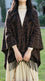 Brown Acrylic Cape Shawl PW610402