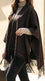 Brown Acrylic Cape Shawl PW611202