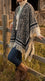 Brown Acrylic Cape Shawl PW611602